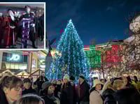 The countdown is over as Woking's Christmas Lights are turned on