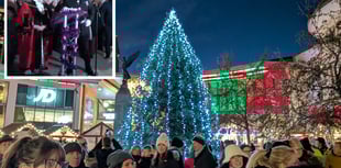 The countdown is over as Woking's Christmas Lights are turned on