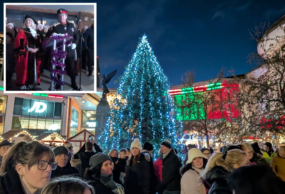 The countdown is over as Woking's Christmas Lights are turned on