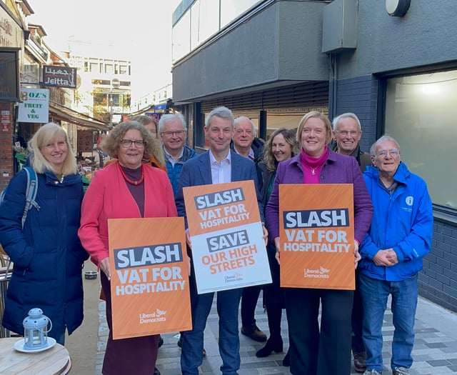 WATCH: Lib-Dems urge VAT cut to help Woking businesses