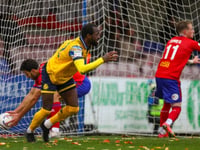 Woking claim derby-day bragging rights with victory at Aldershot Town