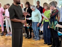 Renowned choir director inspires show of harmony