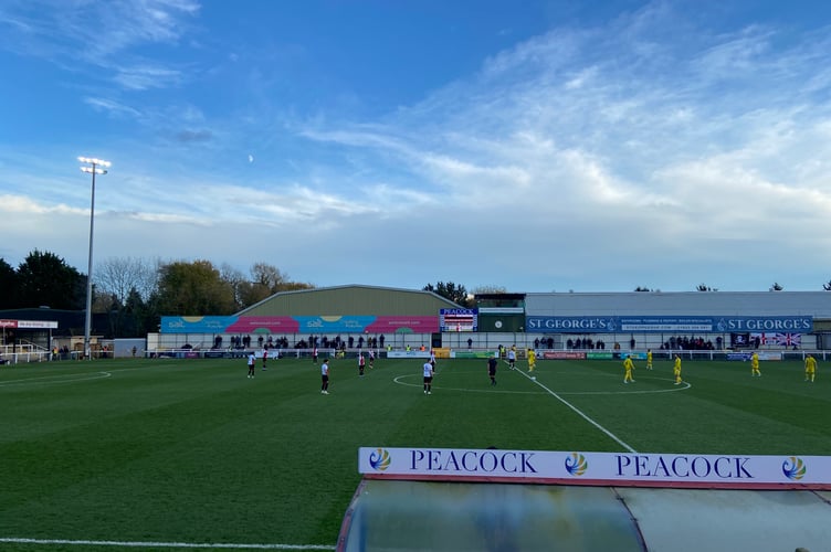 Action from Woking's National League game against Brackley Town