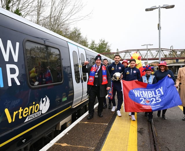 Train named in honour of Aldershot Town’s Wembley triumph