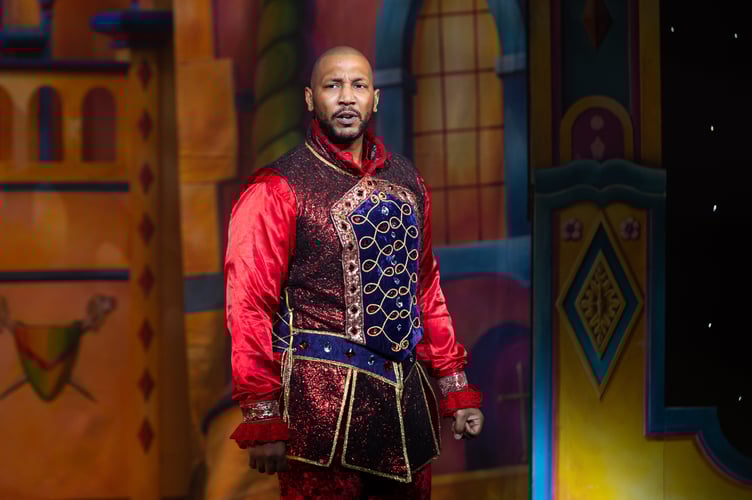Scott Maurice as The Prince at Snow White panto in Woking 2025.