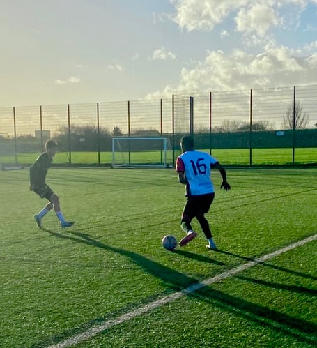 Woking goalscorer Malachy Mpoy in action (Photo: Holly Porter)