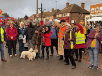 VIDEO: Horsell Christmas Market volunteers thank their Sweet Caroline