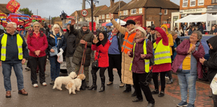 VIDEO: Horsell Christmas Market volunteers thank their Sweet Caroline