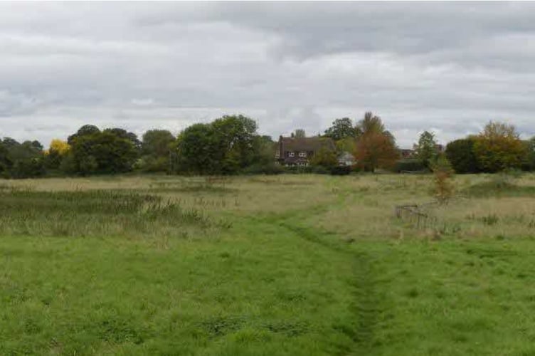 The development site looking north east along the footpath towards Back Lane. (Michael Conoley Associates)
