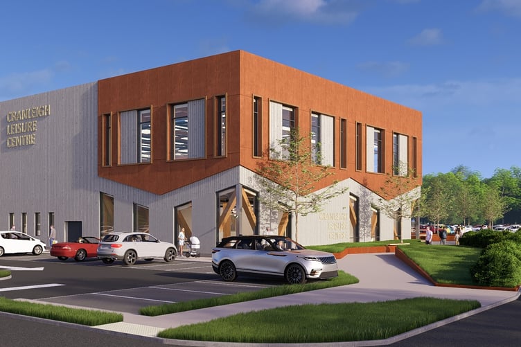 Visual of the new Cranleigh Leisure Centre.