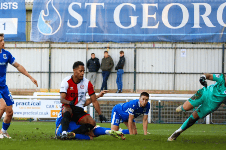 Ashley Boatswain second goal, Woking v AFC Totton, December 13th 2025.