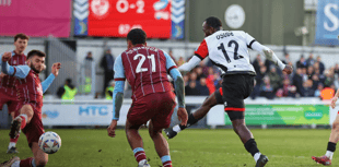 Late goal not enough as Cards' unbeaten run is ended by Scunthorpe