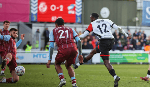 Late goal not enough as Cards' unbeaten run is ended by Scunthorpe