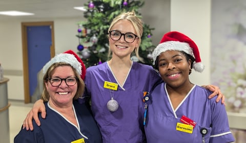 Thousands of Frimley Health staff on duty this Christmas Day