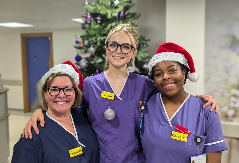 Thousands of Frimley Health staff on duty this Christmas Day