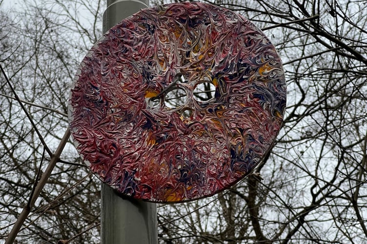 The uncredited buttons have become a familiar talking point for regular users of the Horsell footpath.