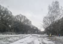 Newlands Corner in the snow and getting into a scrape with ice