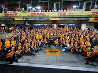 No Lando celebration for 'busy' McLaren team
