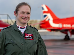 Surrey woman becomes first female leader of Red Arrows
