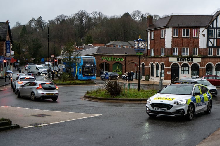 General views of Caterham where residents have been complaining about parking, Caterham Surrey. // A council is bidding to introduce plans which could see drivers fined up to 100 - for "excessive horn honking". Tandridge District Council (TDC) filed an application for a Public Space Protection Order (PSPO) on Monday (12/1) after complaints about the actions of motorists. The authority said it had received "repeated reports" of vehicles mounting and parking on pavements across the Caterham Valley area of Surrey. TDC said the new rules would also cover "excessive horn honking" - although added that the specifics of this would be ironed out during a three-month consultation.
