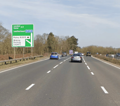 Northbound A3 near Guildford and Woking closed following lorry crash