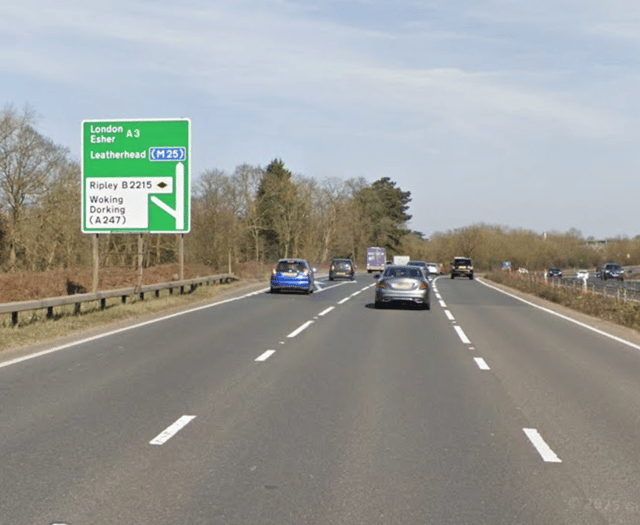 Northbound A3 near Guildford and Woking closed following lorry crash