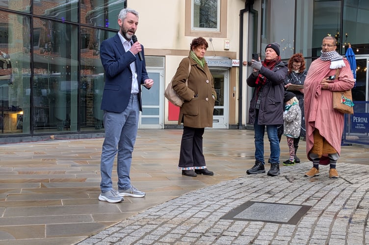 WNM Will Forster Woking Gaza Vigil