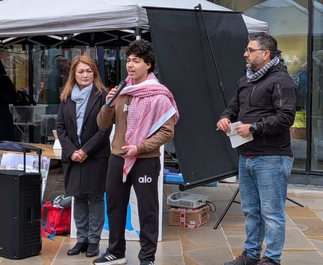 VIDEO: "Words matter" as vigil for Gaza held in Jubilee Square