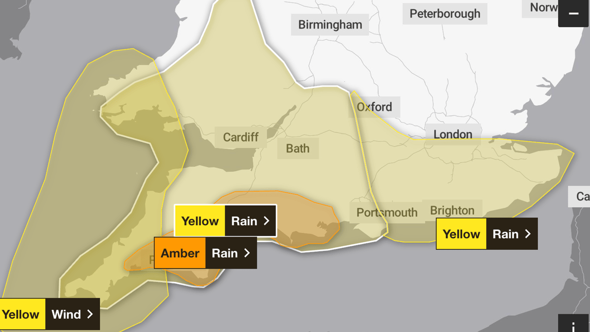 Storm Chandra to bring heavy rain across Hampshire and Surrey ...