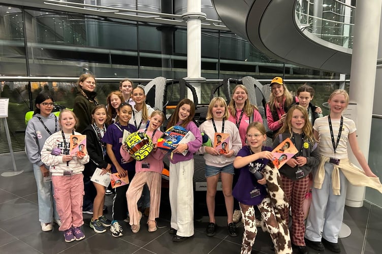 Young members of Fearless Girls Club at one of the club’s weekly meetings