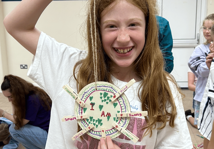 Arts and crafts form part of the Fearless Girls Club programme.