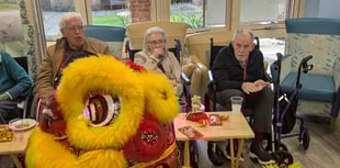 Dancing Lion delights as care home celebrates Chinese New Year