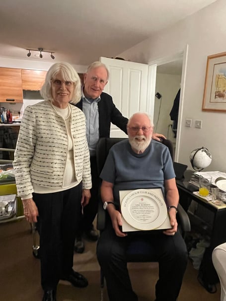 Mike Roberts, Gill (Partner) and Paul Blagbrough