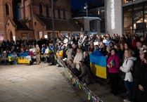 Vigil marks four years of conflict in Ukraine