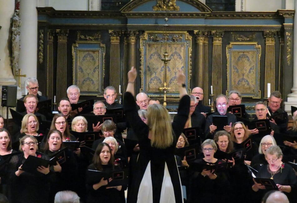 Luminosa choir performing Alton concert in aid of Dogs for Autism