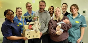 Birth centre celebrates 5,000th arrival with Knaphill pair