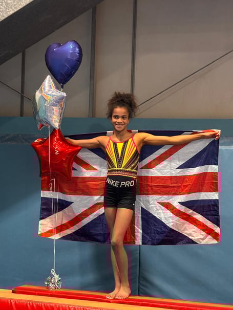 Sofia Valente will compete at the Artistic Gymnastics British Championships (Photo: Kim Valente)