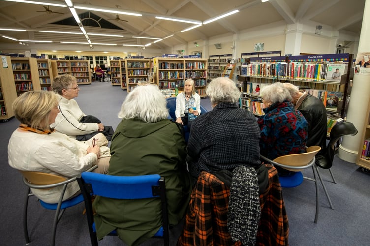 Readers listen to Haslemere-based author Margot Shepherd.