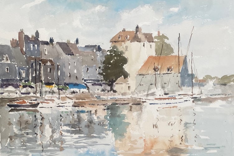 August Day - Honfleur by Kim Page