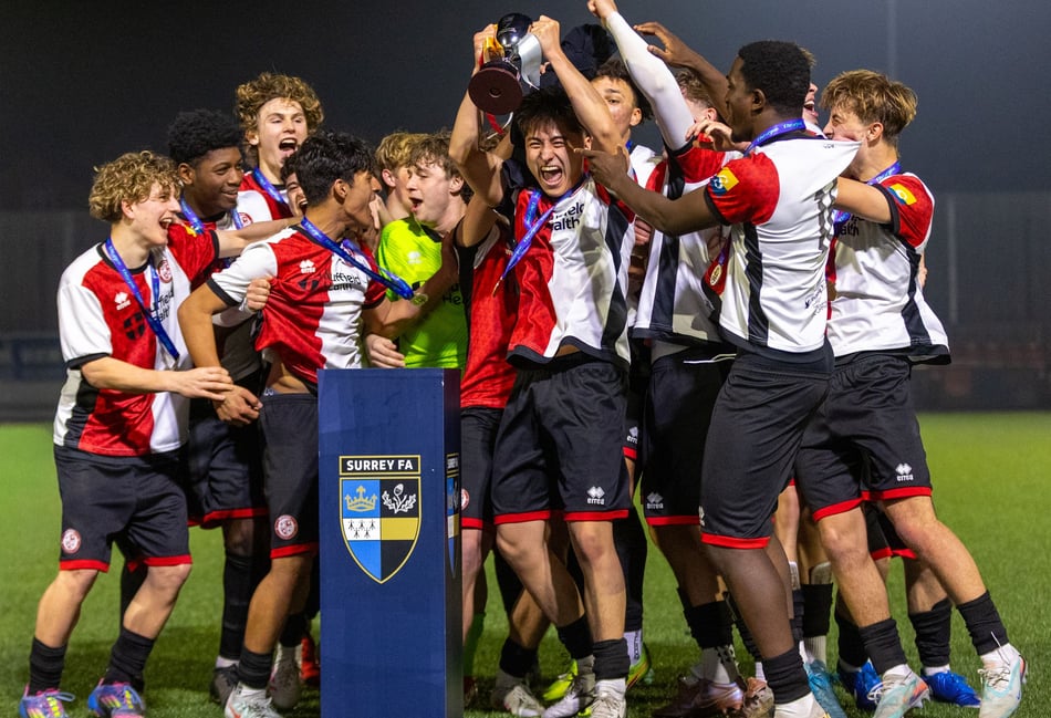 Woking's under-18s beat Kingstonian to win Midweek Floodlit County Cup