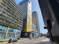 Victoria Way lane closes as Hilton cladding works begin