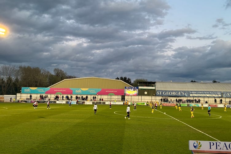 Action from Woking's National League game against Altrincham
