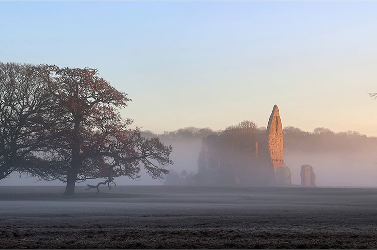 Sunrise at Newark Priory by Wendy Almond