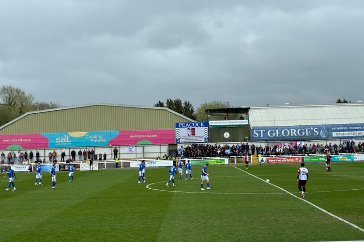 Action from Woking's National League game against Eastleigh