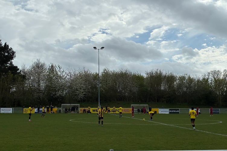 Action from Westfield's Isthmian League South Central Division match against Raynes Park Vale