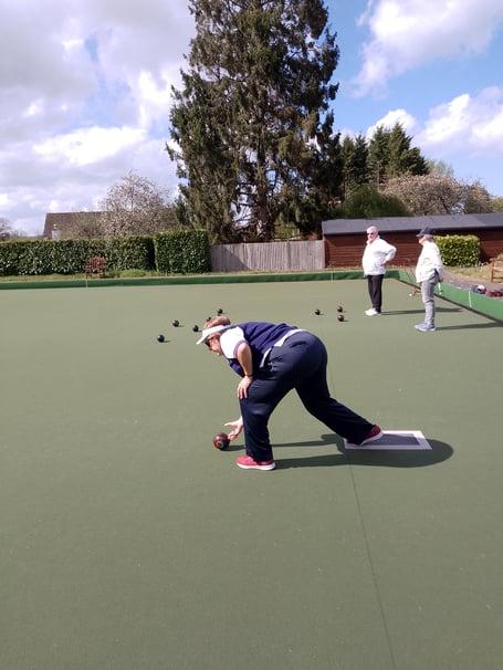 Daniela Cousins in action against Shalford