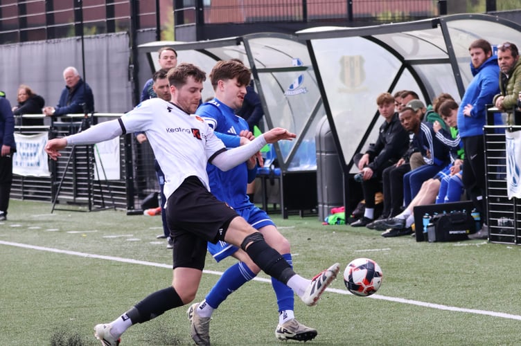 Action from Sheerwater's 3-0 win against Balham (Photo: Dan Eicke)