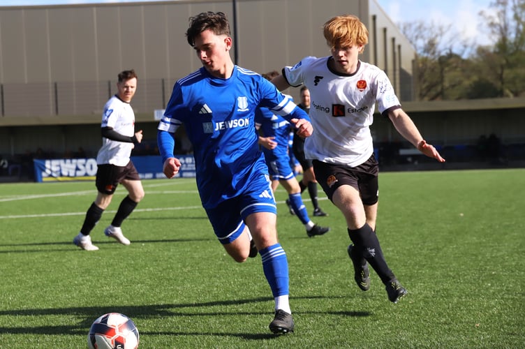 Action from Sheerwater's 3-0 win against Balham (Photo: Dan Eicke)