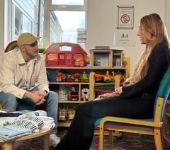 EastEnders star backs baby bundle call after Woking visit