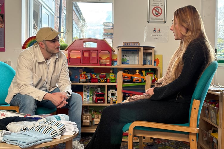 Former Eastenders star Max Bowden meets local mum Ellie.